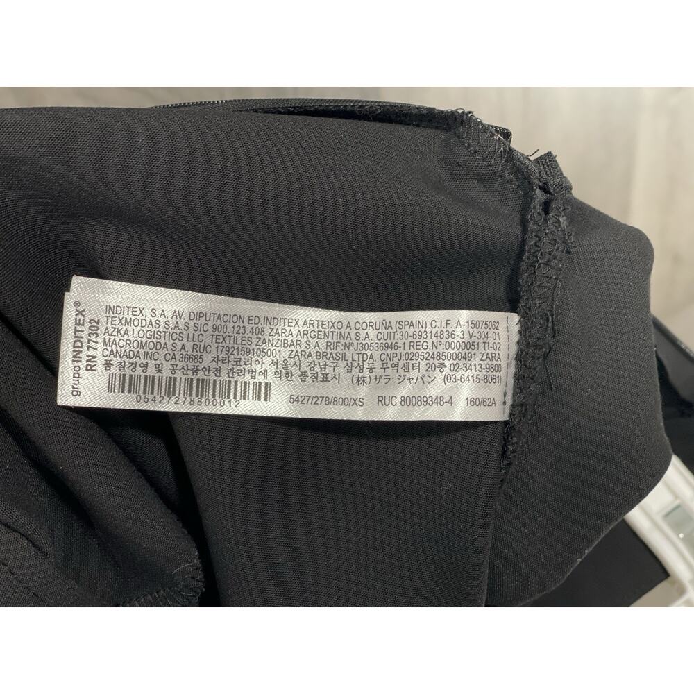 Zara Leggings Black Bellbottom Flare High Waisted Women's XSmall NWT - Picture 7 of 8